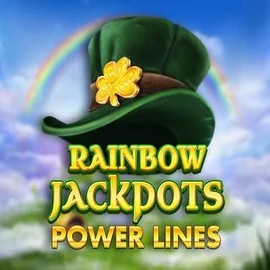 Rainbow Jackpots Power Lines by Red Tiger Gaming, showcased at corgibetcasinoo.es – game logo