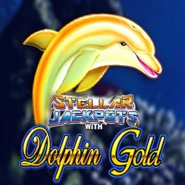 Dolphin Gold with Stellar Jackpots by Lightning Box Game, showcased at corgibetcasinoo.es – game logo